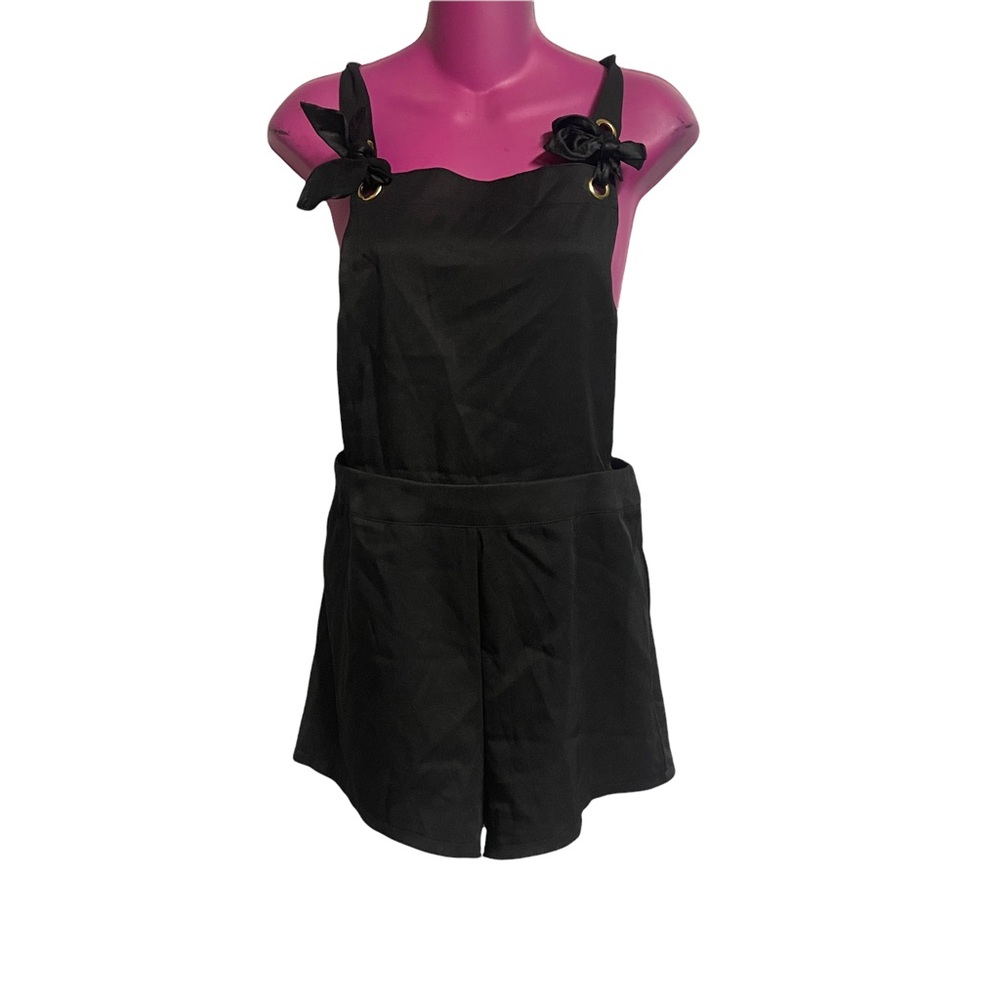 Bobbi Rocco black overall shorts